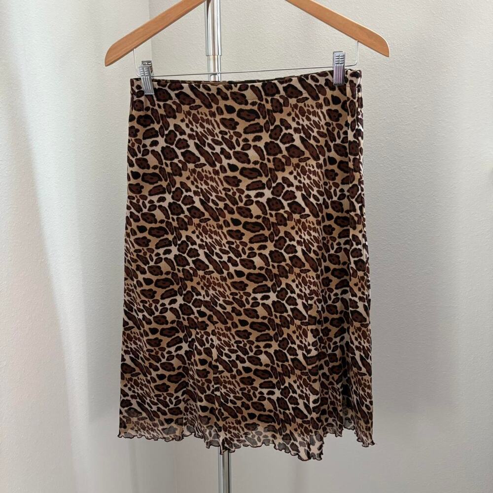 BCBGMAXAZRIA leopard print skirt